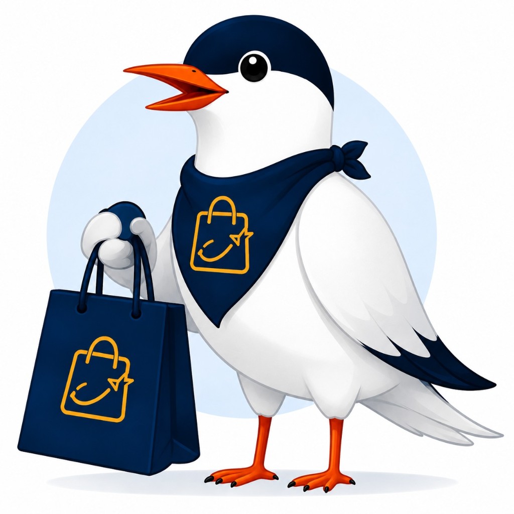 Nyro, the Navayro shopping concierge mascot